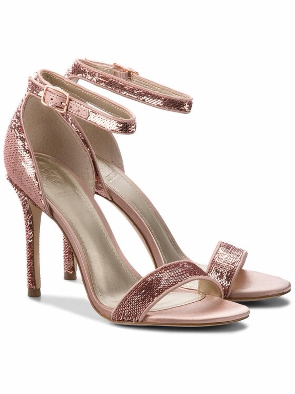 Guess Kahluan Rose Gold Heel Sandals size 6
